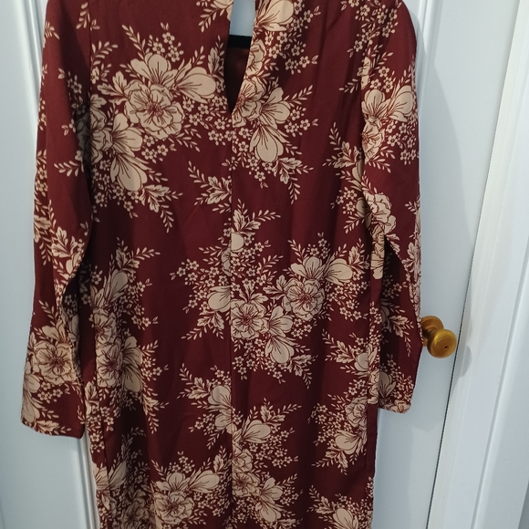 Mamalicious maternity burgundy dress - Picture 2 of 3